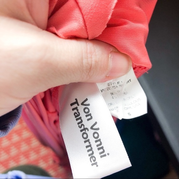 Von Vonni Transformer Dress coral Peach - Picture 4 of 4